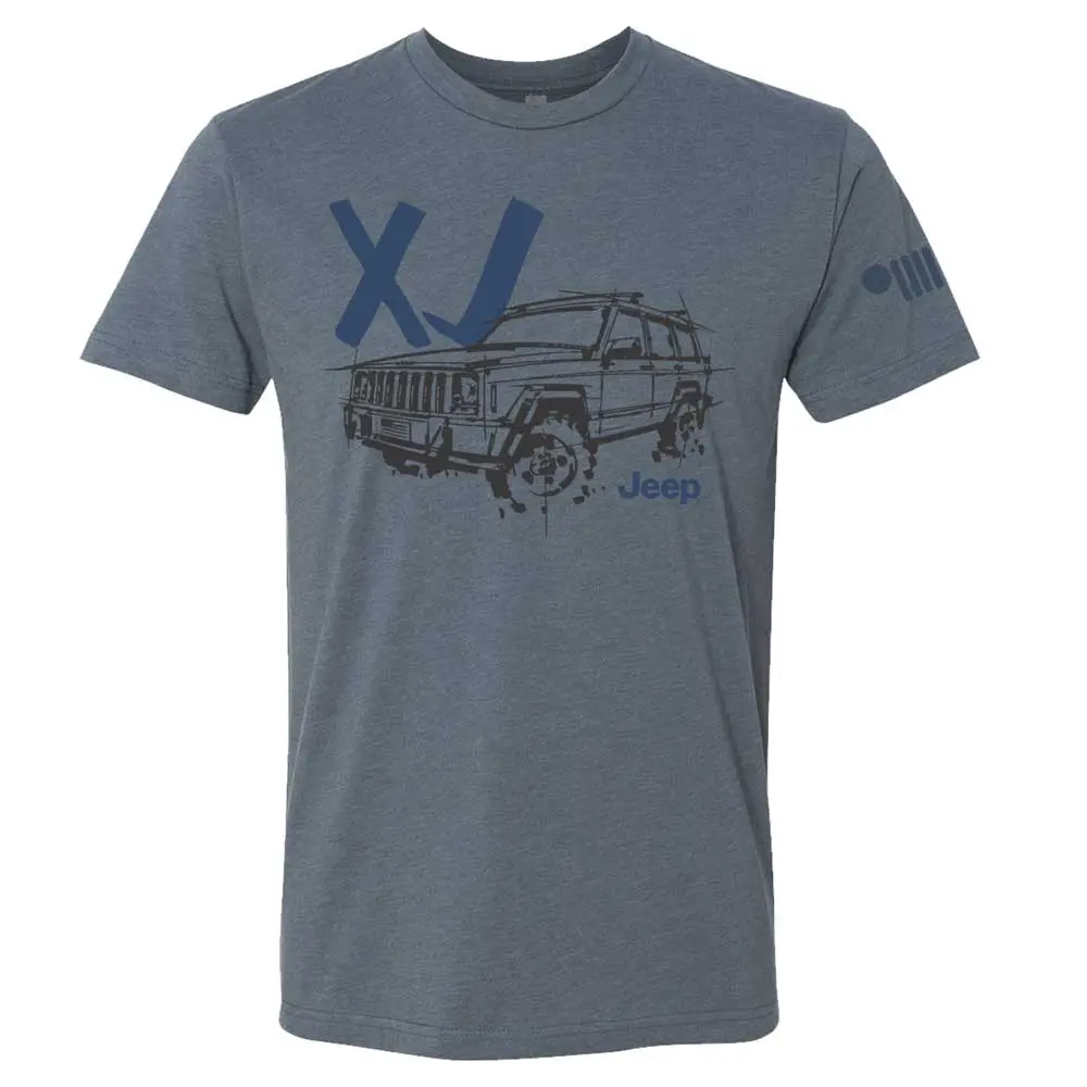 Mens T-Shirt Jeep® Cherokee Xj - Ldd Series - Triblend Indigo 1