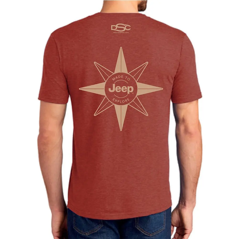 Mens T-Shirt Jeep® Compass - Spice Heather 1