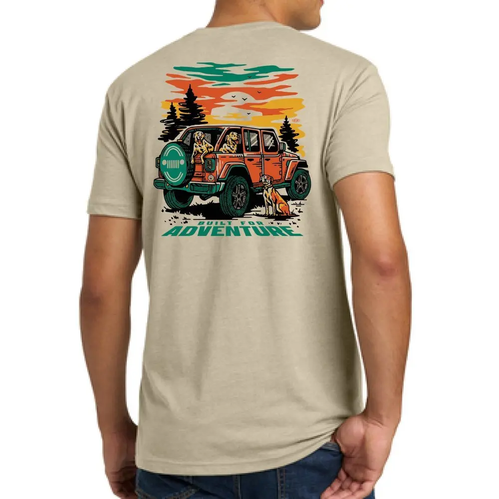 Mens T-Shirt - Jeep® Dogs Built For Adventure 1