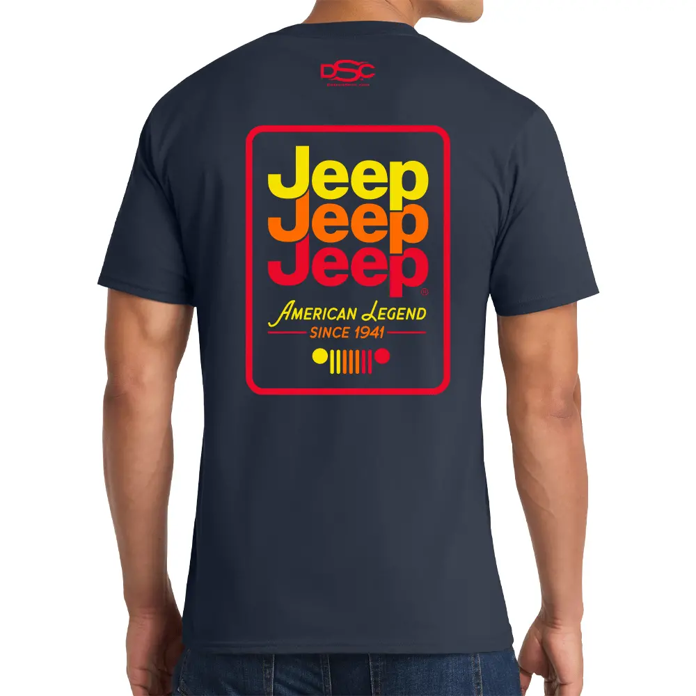 Mens T-Shirt Jeep® Echo - Navy Blue 1