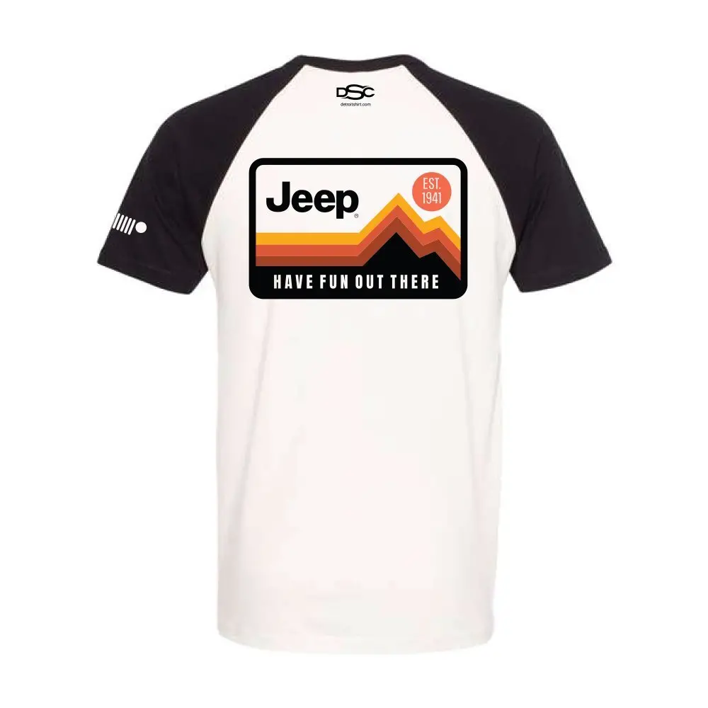 Mens T-Shirt Jeep® Have Fun Out There - Black / Natural 1