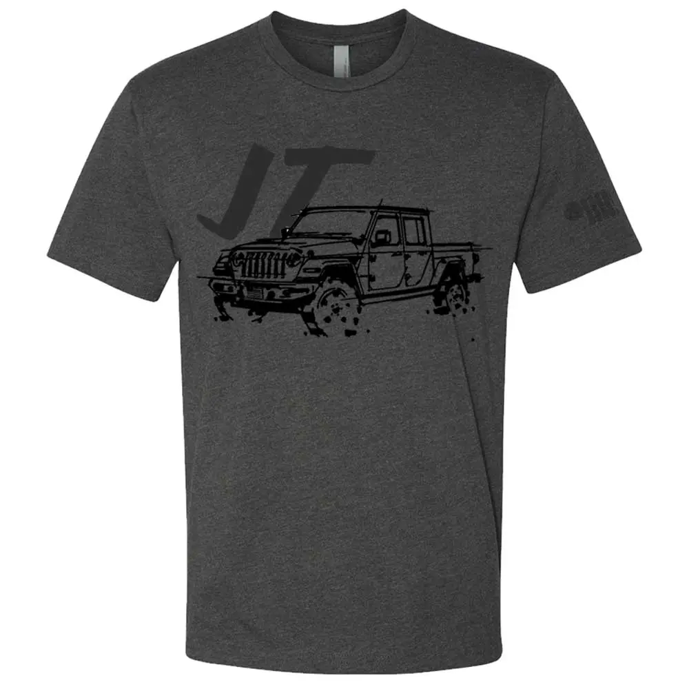 Mens T-Shirt Jeep® Jt Gladiator - Ldd Series - Triblend Charcoal 1