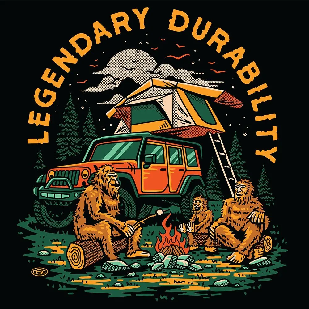 Mens T-Shirt - Jeep® Sasquatch Family 3