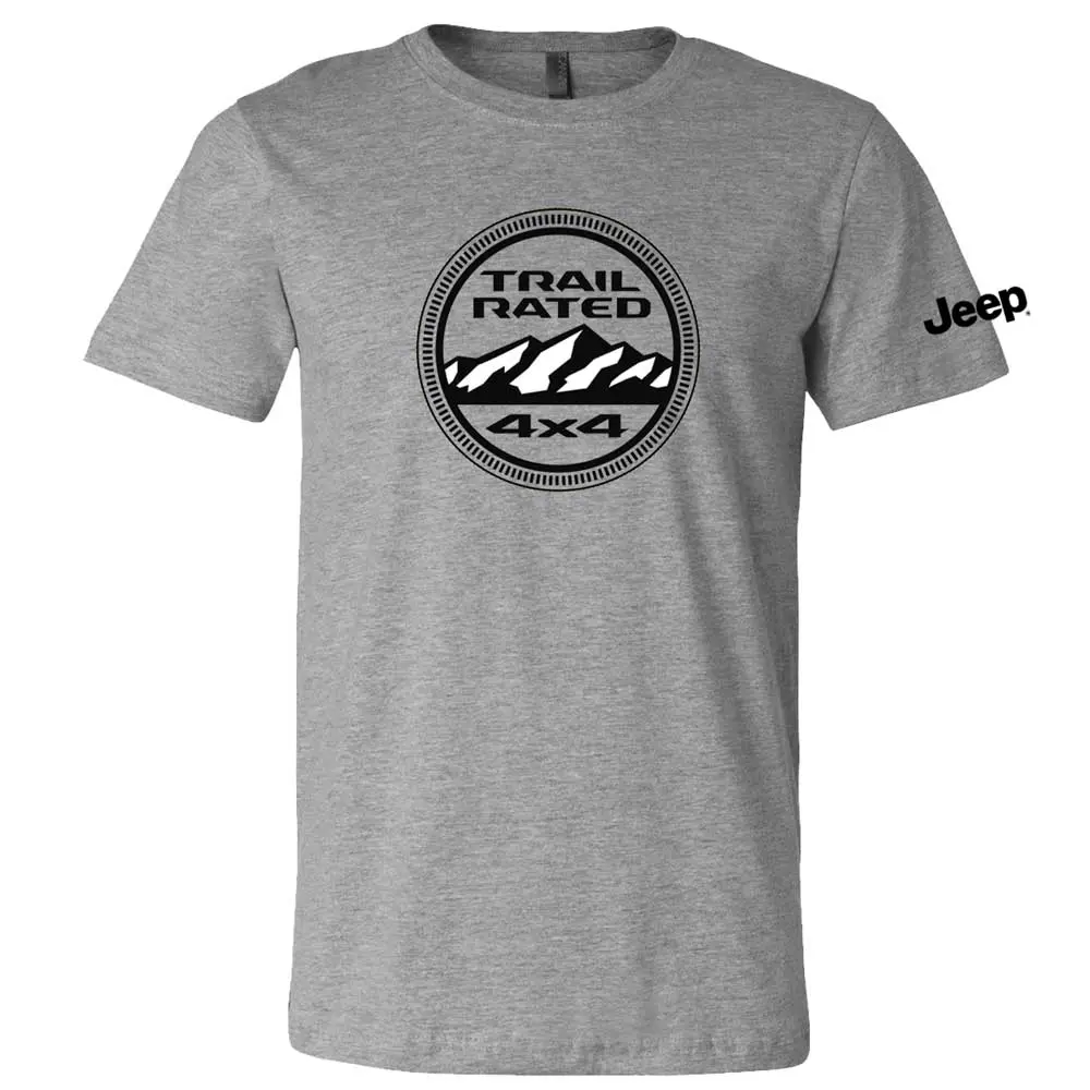 Mens T-Shirt Jeep® Trail Rated - Heather Grey 1