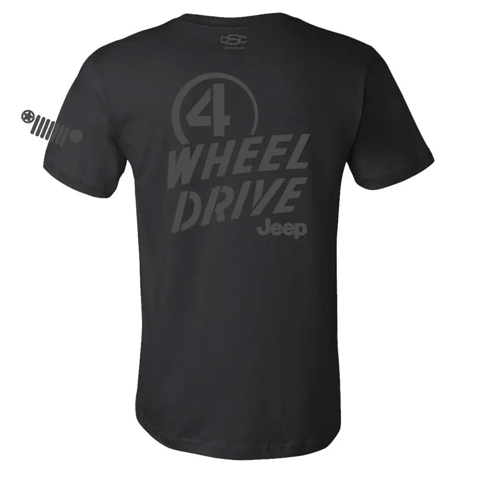 Mens T-Shirt Jeep® Willys 4Wd - Black 1
