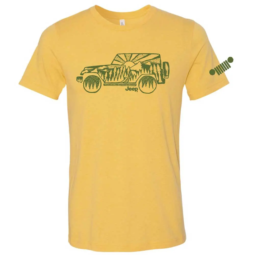 Mens T-Shirt Jeep® Wrangler Atomic Side - Gold Heather-Final Sale 1