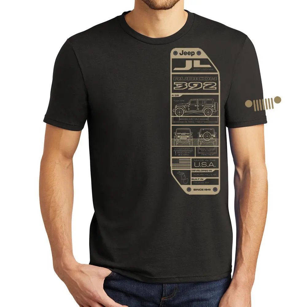 Mens T-Shirt - Jeep® Wrangler Jl 392 Rubicon Spec Plate 1