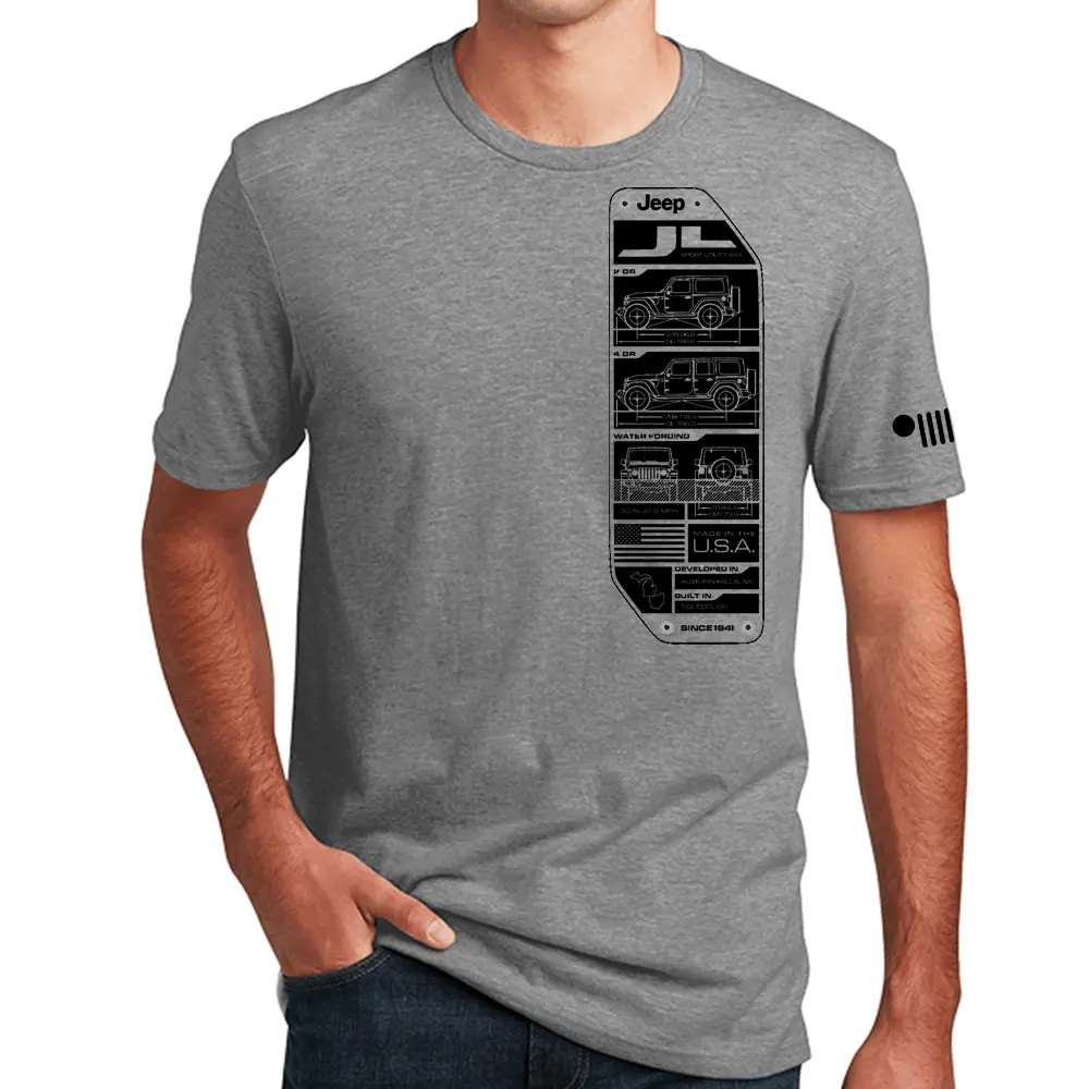Mens T-Shirt - Jeep® Wrangler Jl Spec Plate 1
