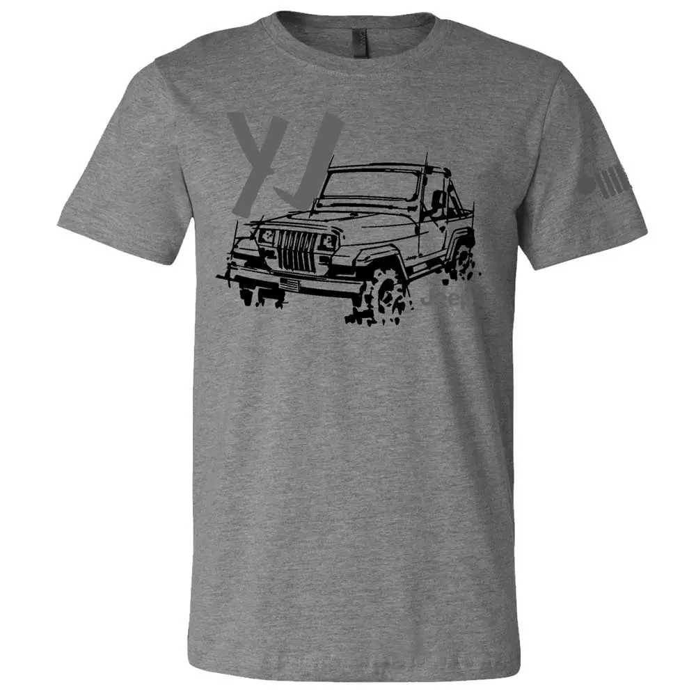Mens T-Shirt Jeep® Wrangler Yj - Ldd Series - Triblend Grey 1