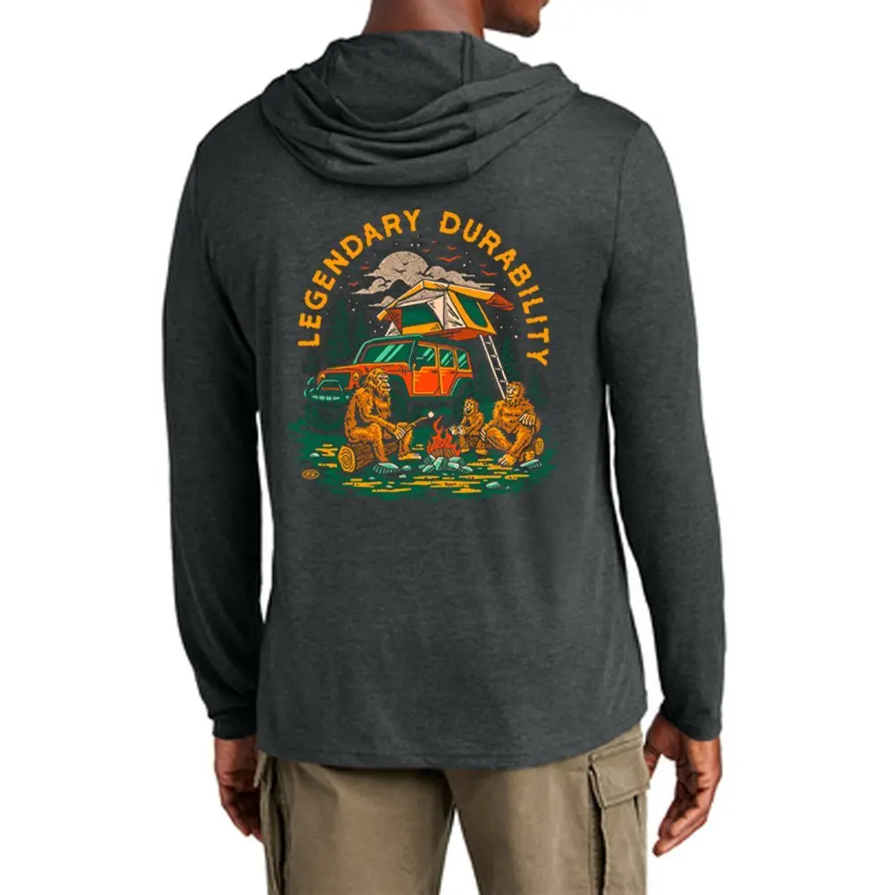 Mens Long Sleeve Hooded T-Shirt - Jeep® Sasquatch Family 1