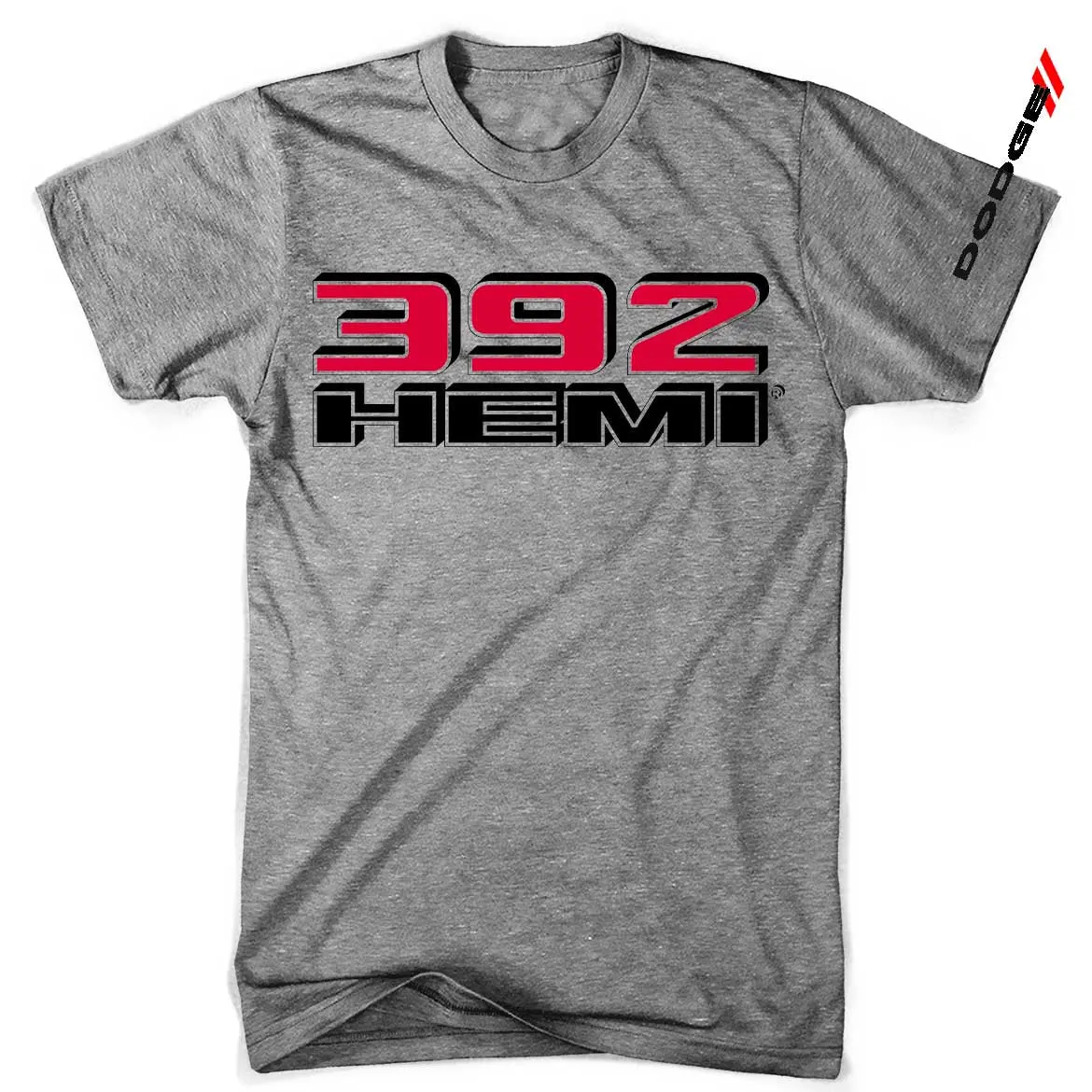 Mens T-Shirt Dodge 392 Hemi (Grey) 1