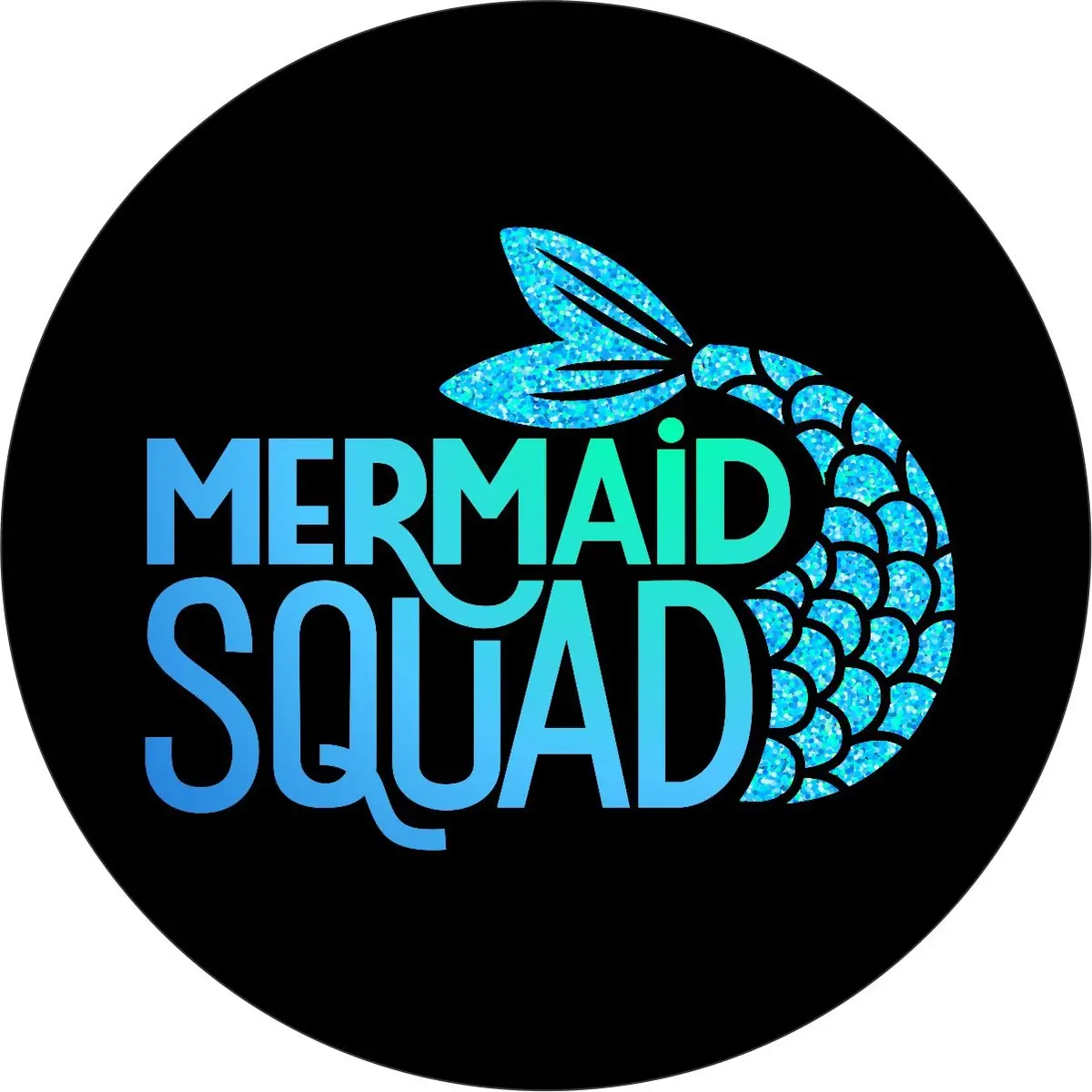 Mermaid Squad & Mermaid Tail Spare Tire Cover For Rv, Jeep, Bronco, Camper, & More 1