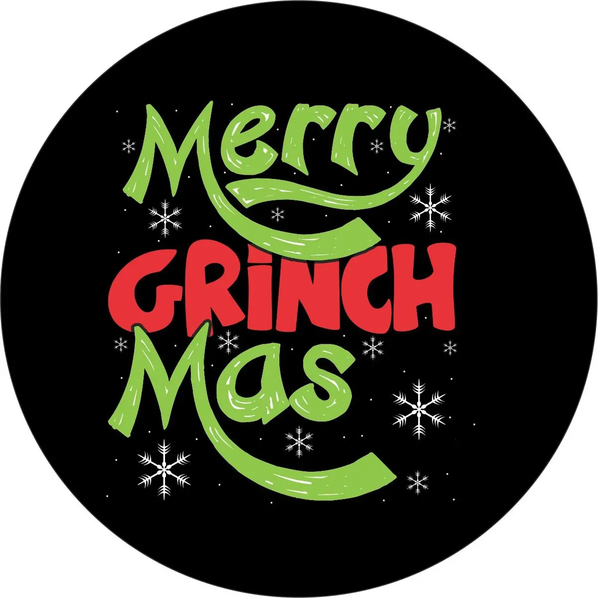 Merry Grinch-Mas | Holiday, Christmas Spare Tire Cover - Jeep, Bronco, Rv, Camper & More 1