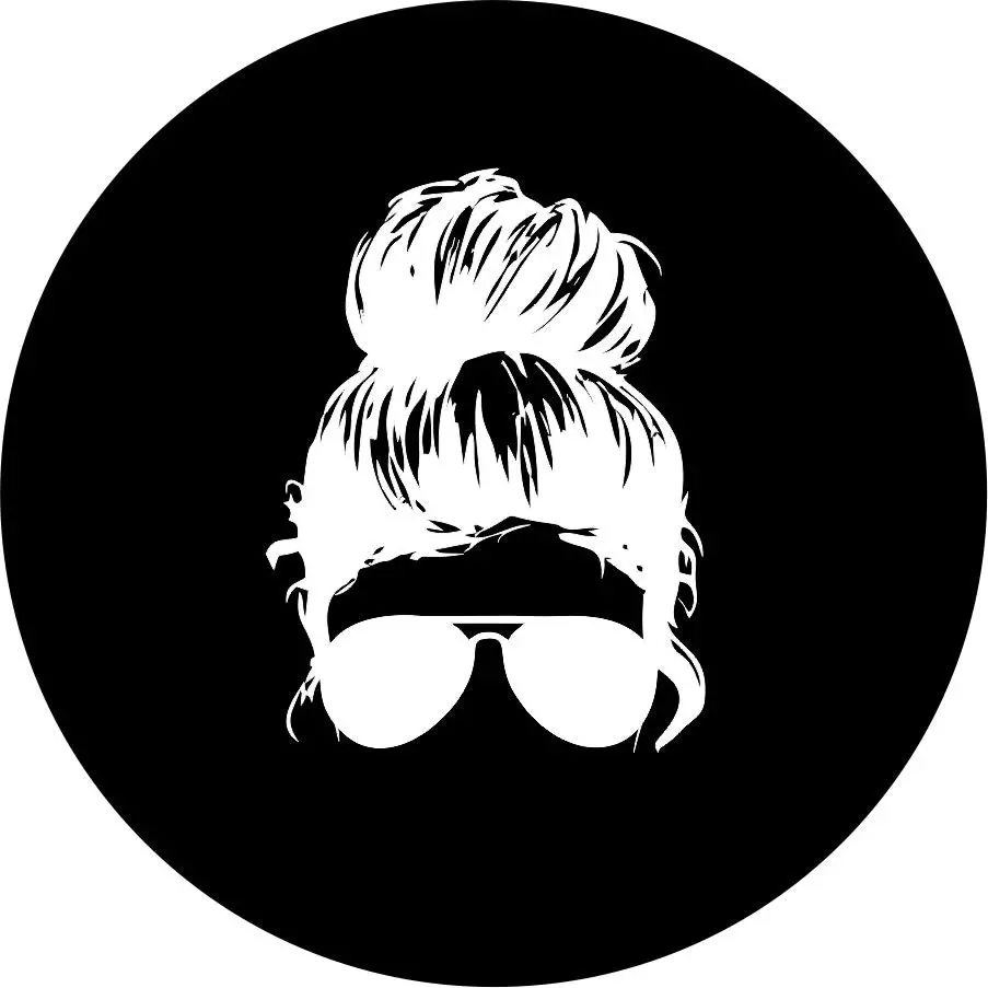 Messy Bun Girl With Sunglasses 1