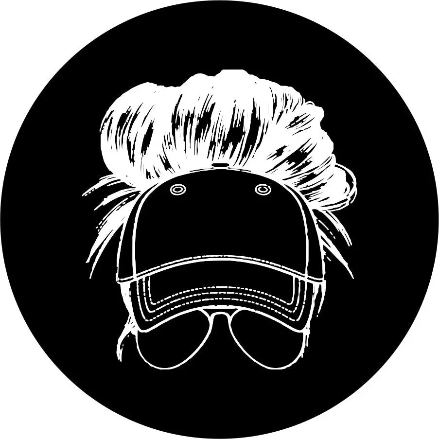 Messy Bun In Baseball Cap With Sunglasses 1