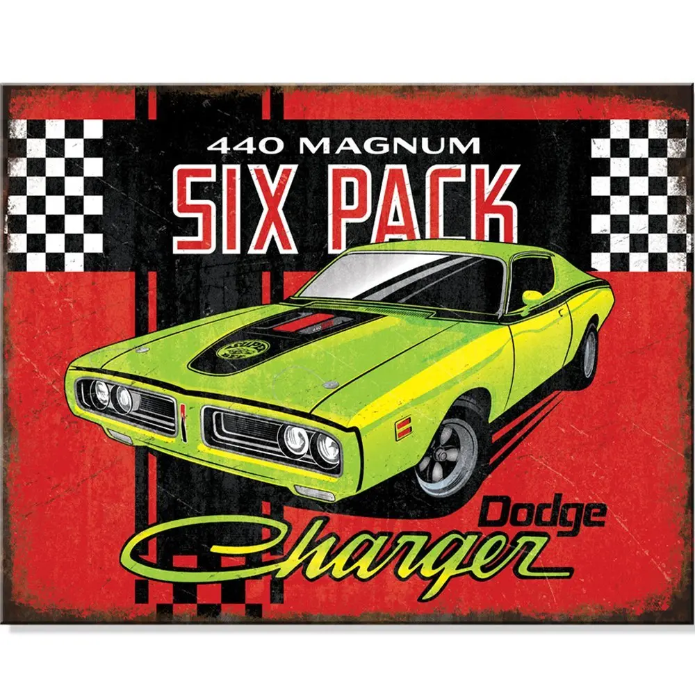 Metal Sign - Dodge Charger- Six Pack 1