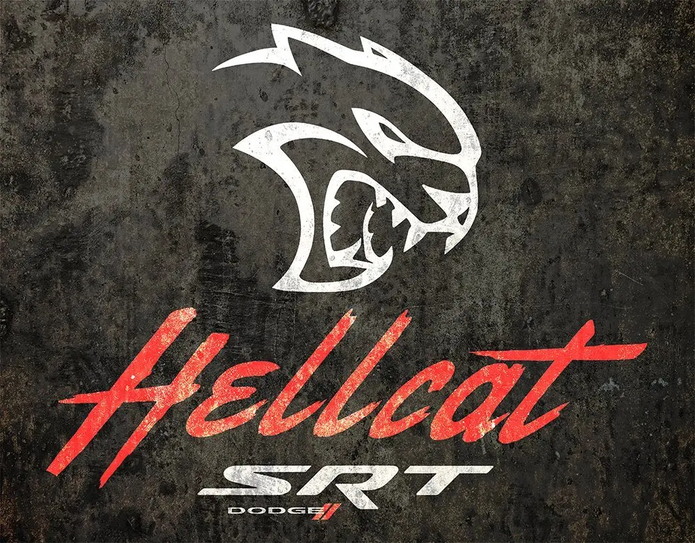 Metal Sign - Dodge Hellcat 1