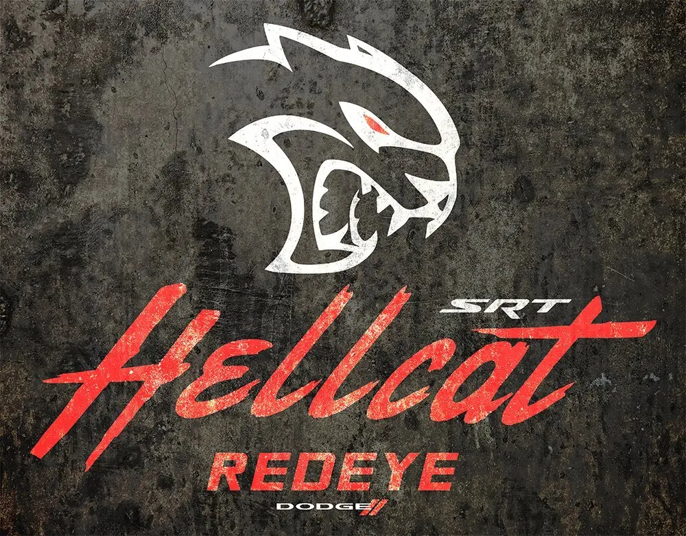 Metal Sign - Dodge Hellcat Redeye 1