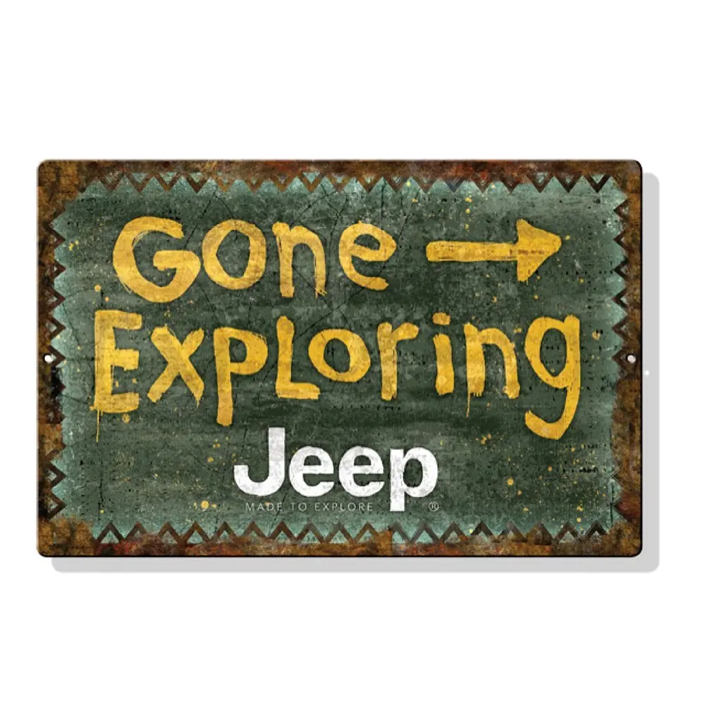 Metal Sign - Jeep Gone Exploring 1