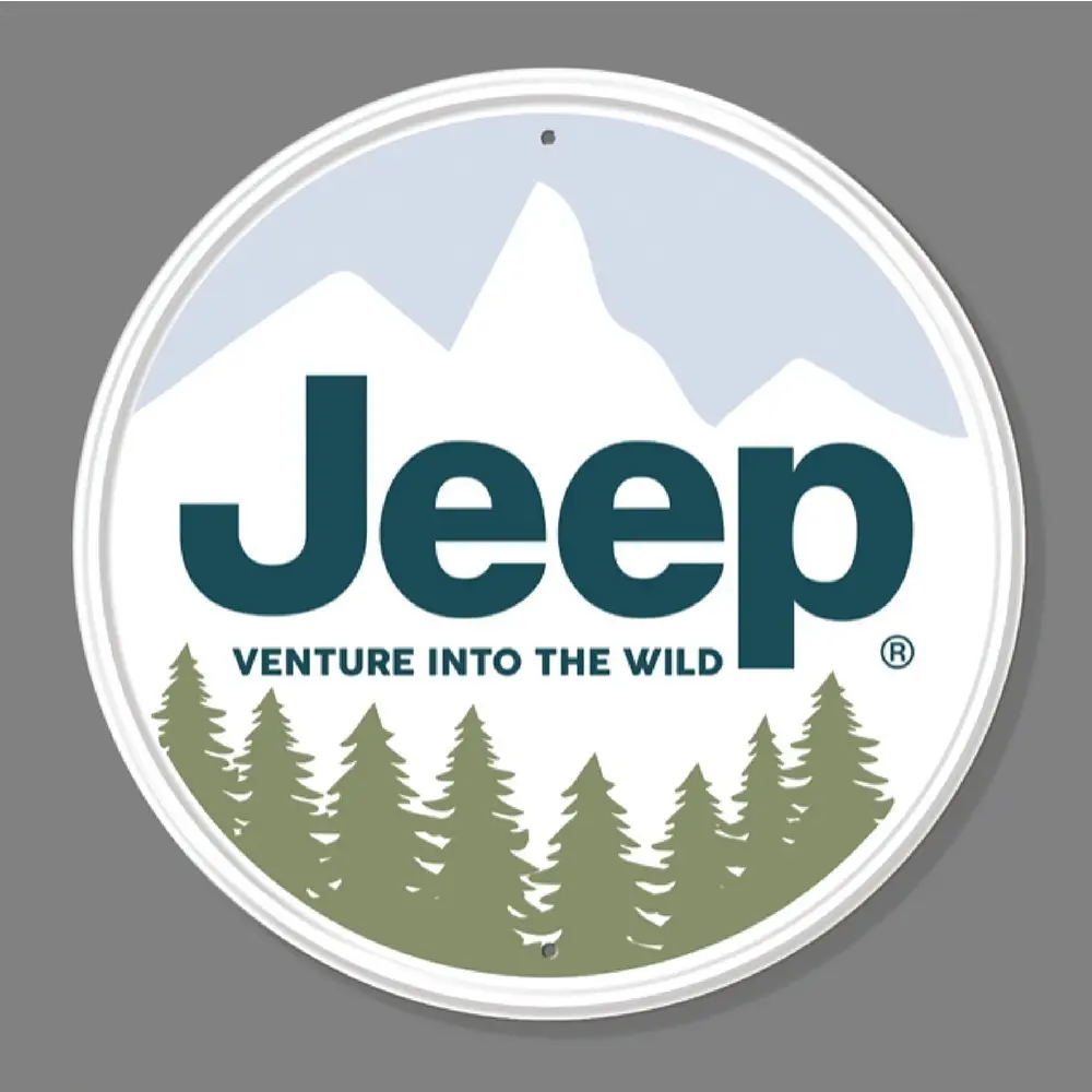 Metal Sign - Jeep Venture Into The Wild - Simple 1