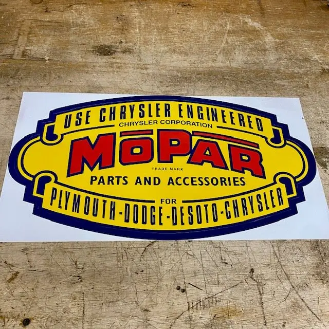 Mopar Parts And Accessories Decal 1