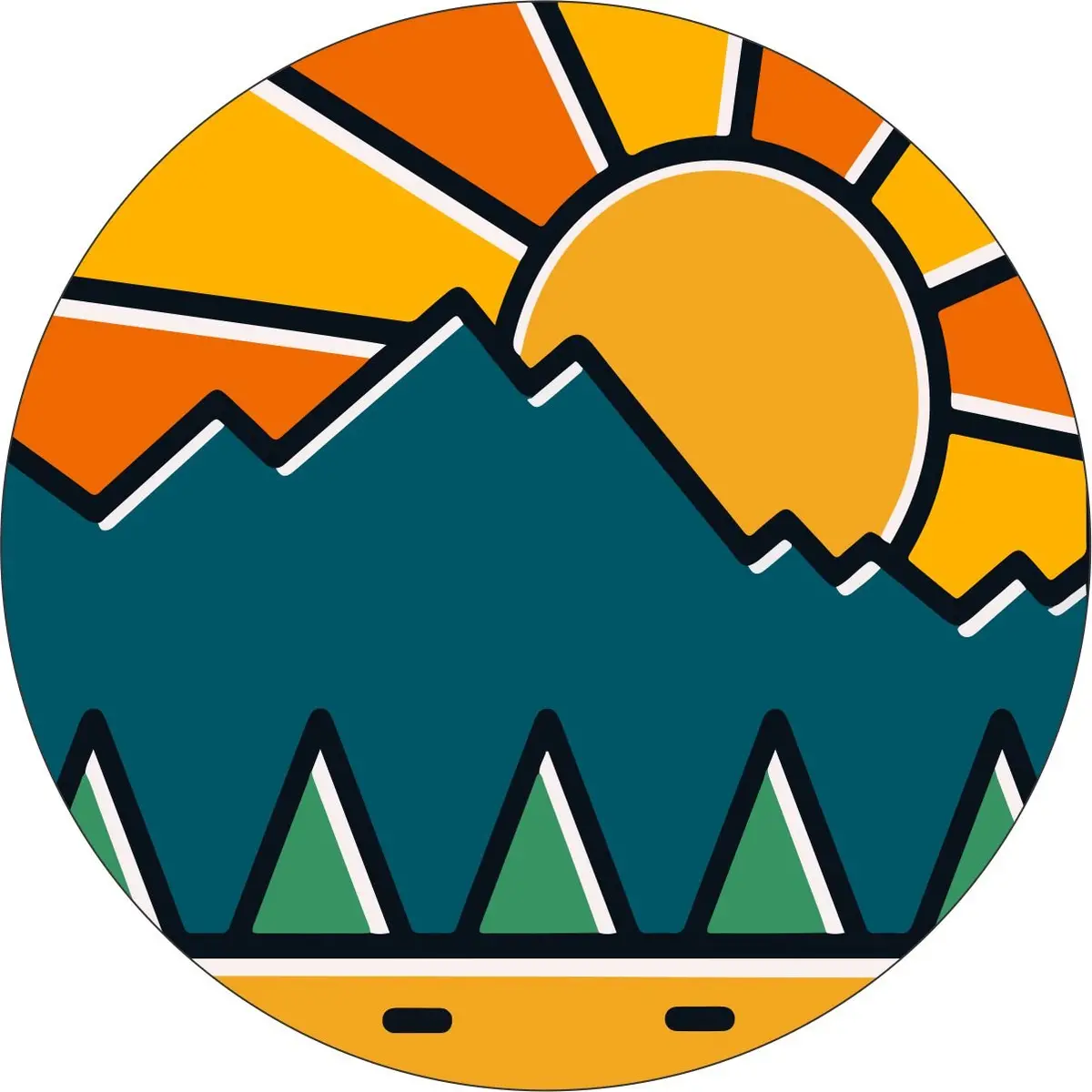 Mountain Camping Outdoors Spare Tire Cover For Jeep, Bronco, Rv, Camper, Trailer, & More 1