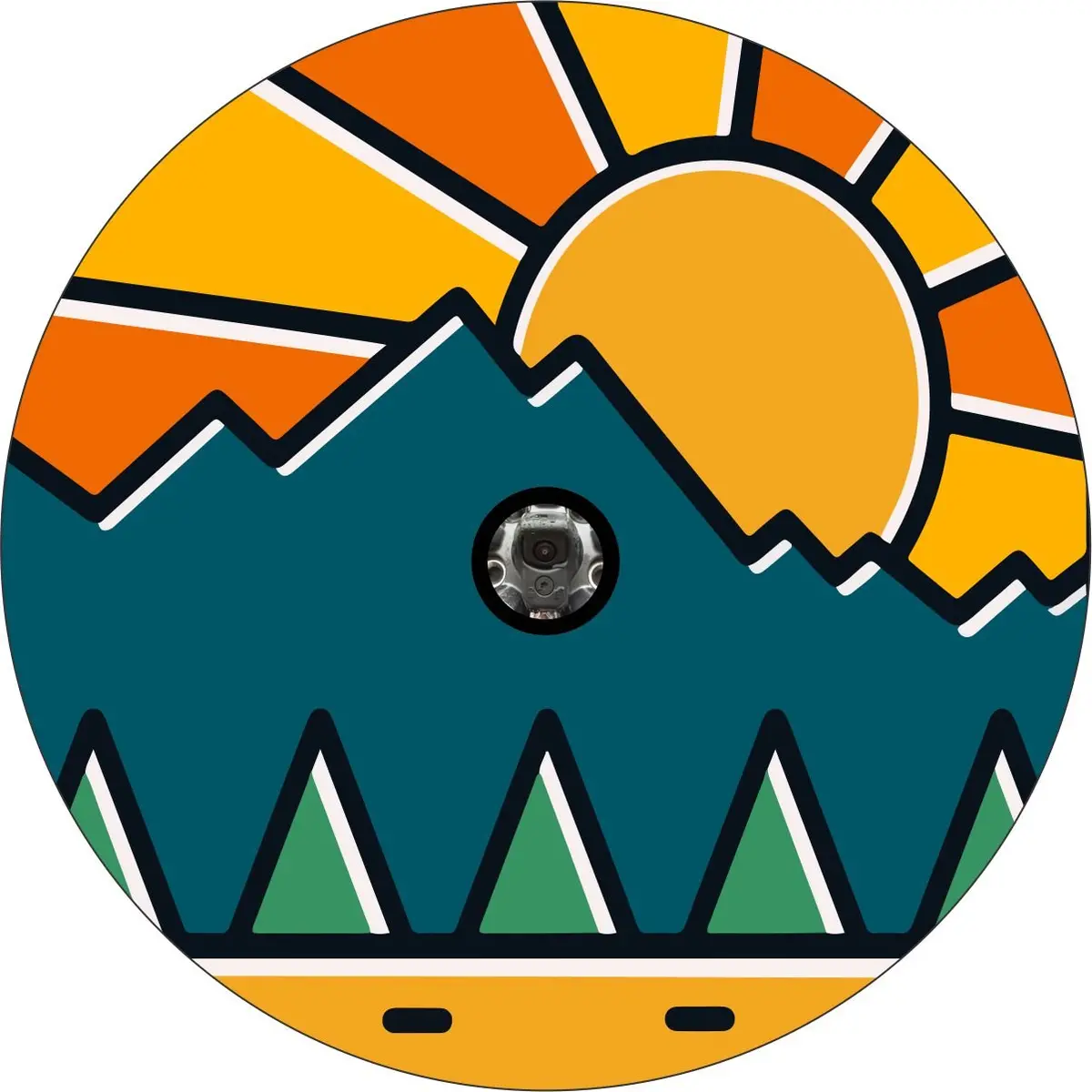 Mountain Camping Outdoors Spare Tire Cover For Jeep, Bronco, Rv, Camper, Trailer, & More 3