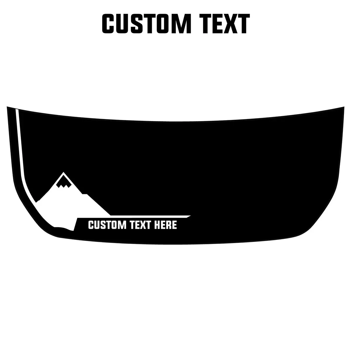 Mountain Peak Stealth Hood Overlay (Printed Series) - 2021+ Bronco 1