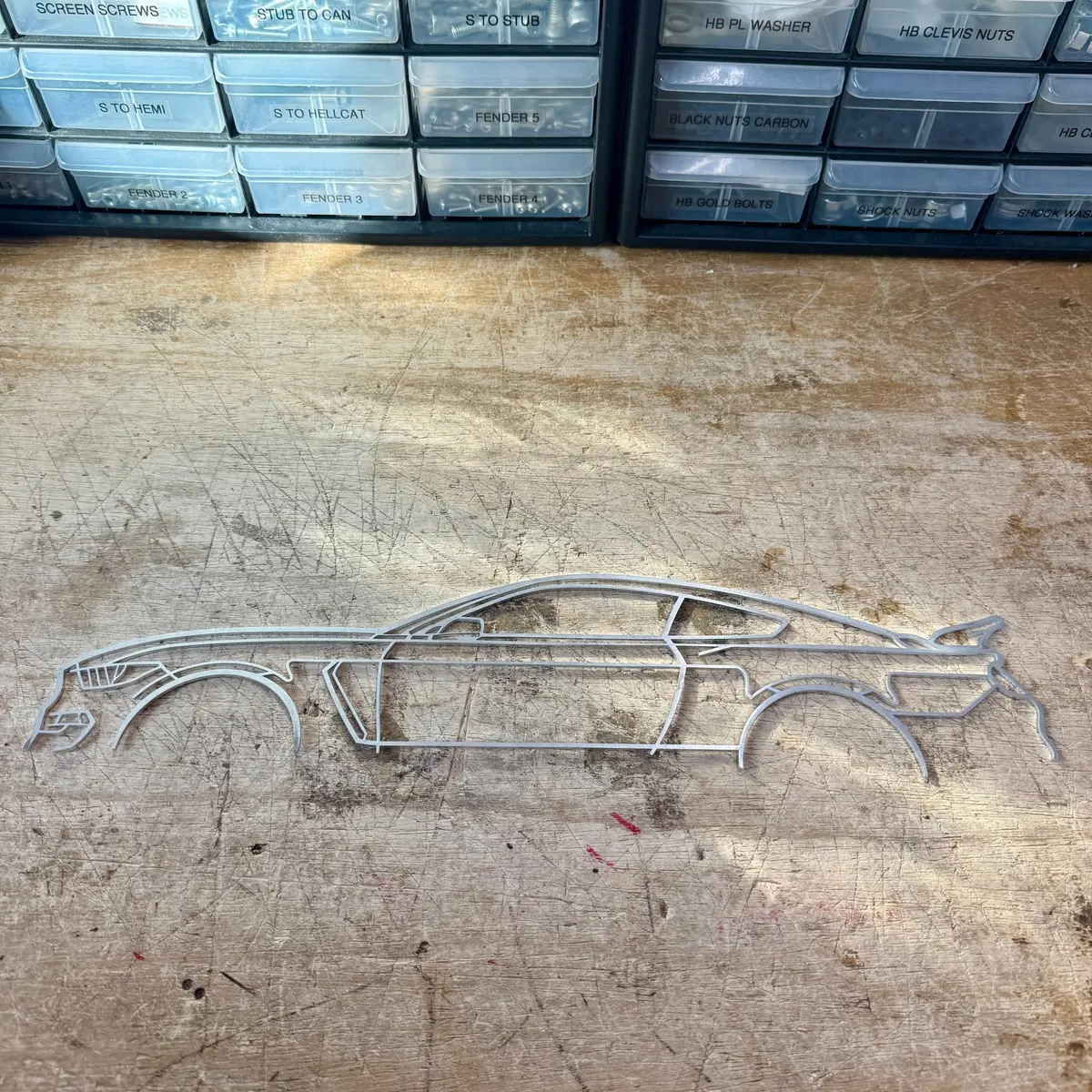 Mustang Aluminum Cut Out - Large 1