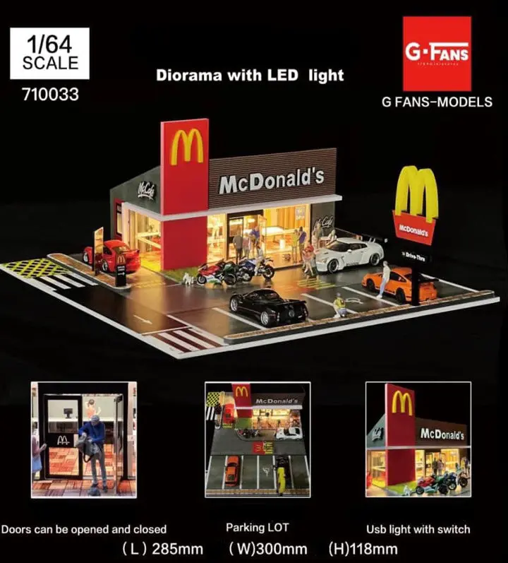 G.Fans 1/64 Mcdonald's Diorama 1