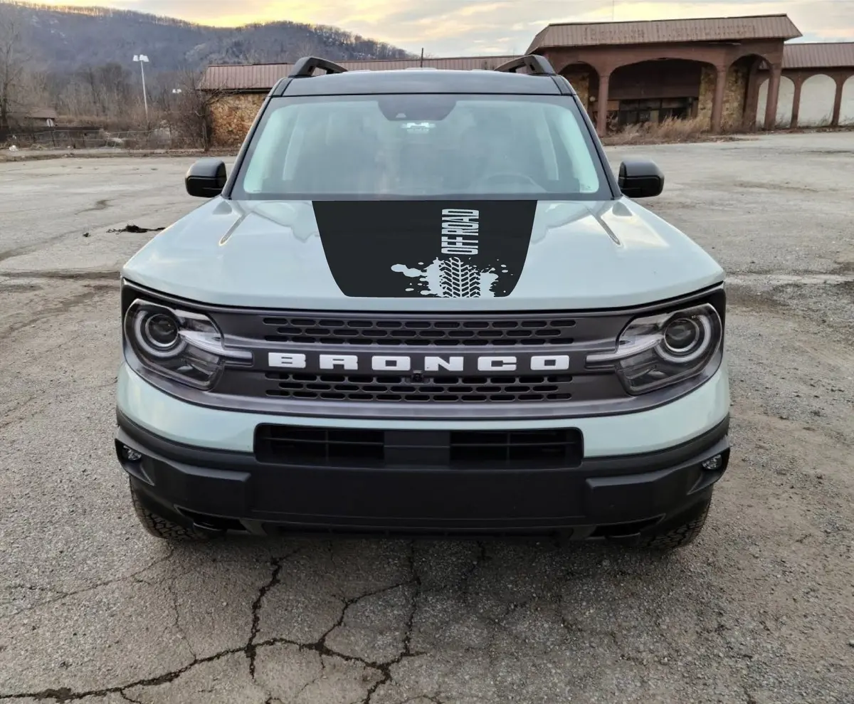 "Off Road" Hood Decal Cover For 2021-2025 Ford Bronco Sport 1