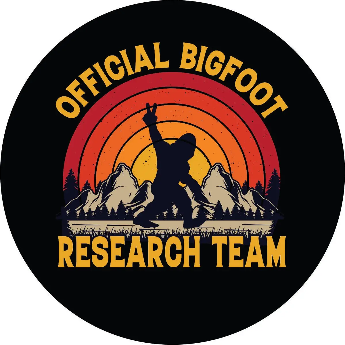 Official Bigfoot Research Team Spare Tire Cover 1