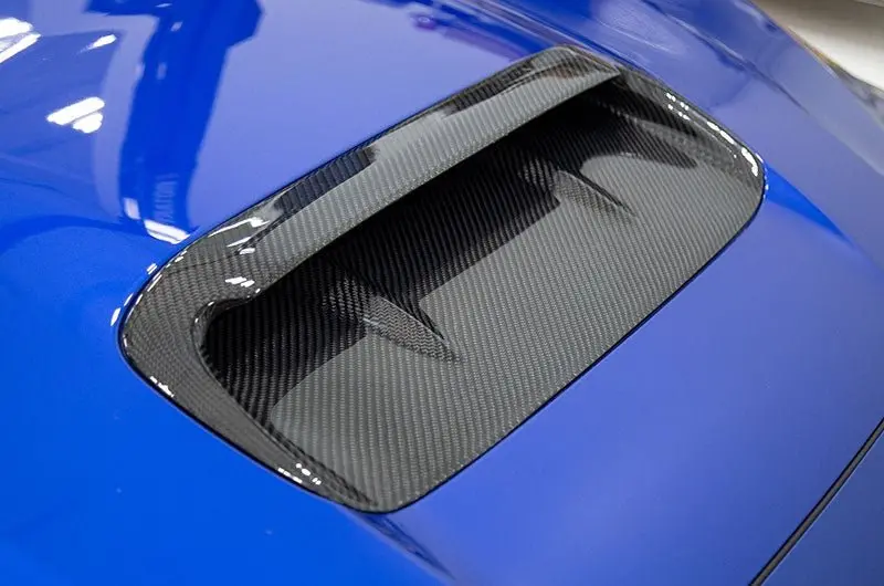 Olm A1 Aggressive Carbon Fiber Full Replacement Hood Scoop - 2015-2021 Wrx / Sti 1