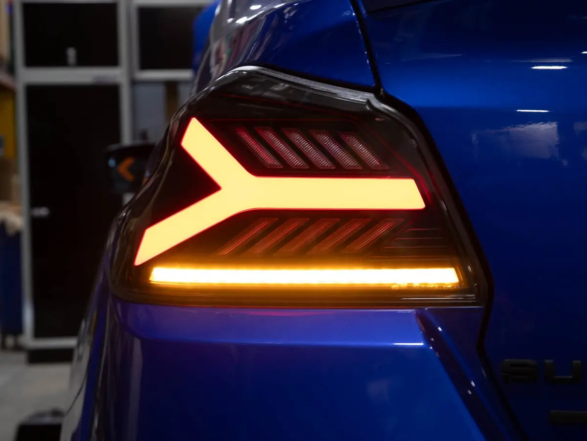 Olm Y-Spec Led Taillights (Smoke Lens  White Optic) - 2015-2021 Wrx / Sti 1