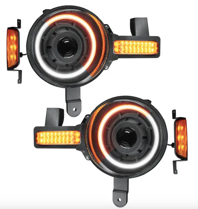 Oracle Oculus Bi-Led Projector Headlights Amber/White 2021-2024 Bronco 1
