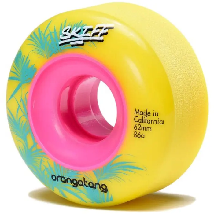 Orangatang Skiff Slasher 86A Longboard Wheels - Yellow - 62Mm 1