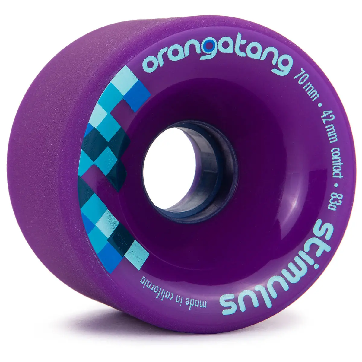 Orangatang Stimulus Freeride Longboard Wheels 70Mm 83A Purple 1