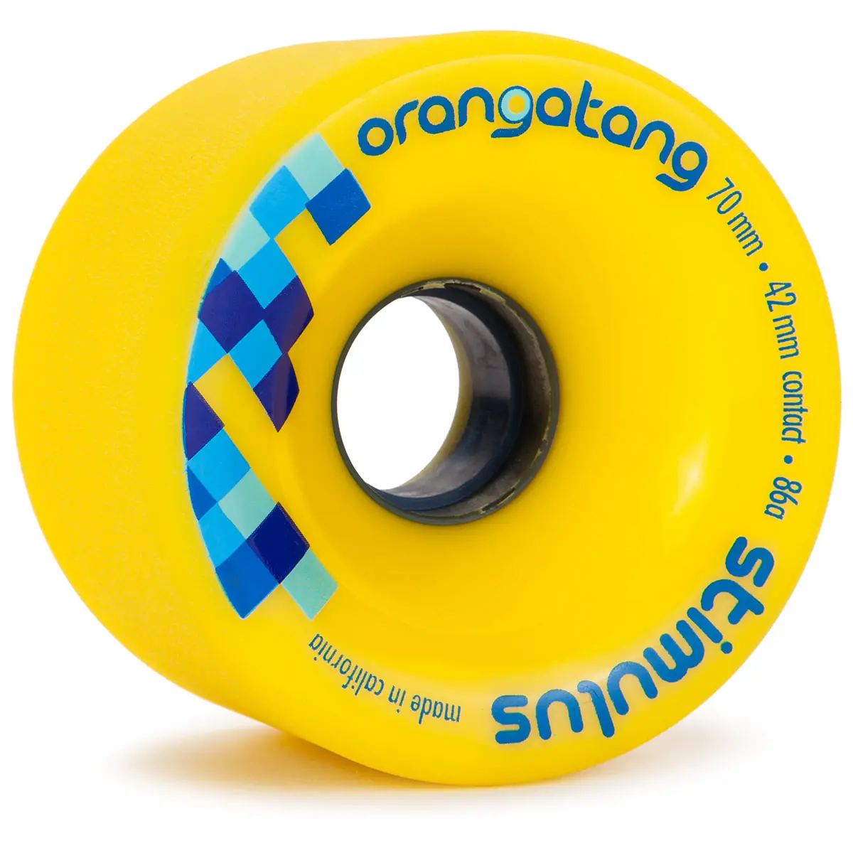 Orangatang Stimulus Freeride 86A Longboard Wheels - Yellow - 70Mm 1