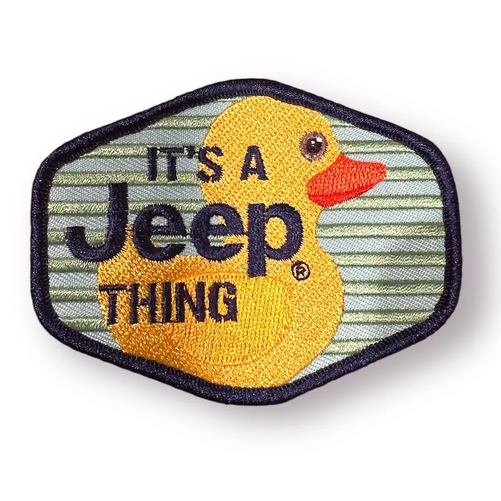Patch - Jeep Duck - It's A Jeep Thing Stripes- Green 1