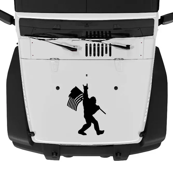 Patriotic Bigfoot Hood Graphic 1
