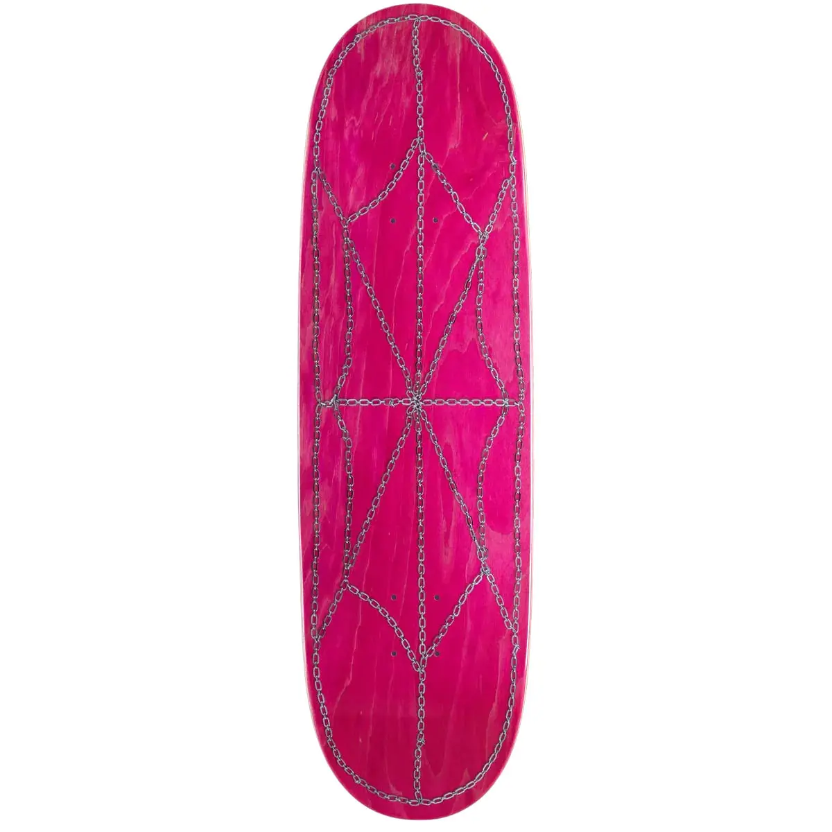 Ccs Chain Web Egg1 Shaped Skateboard Deck - Pink - 9.00" 1
