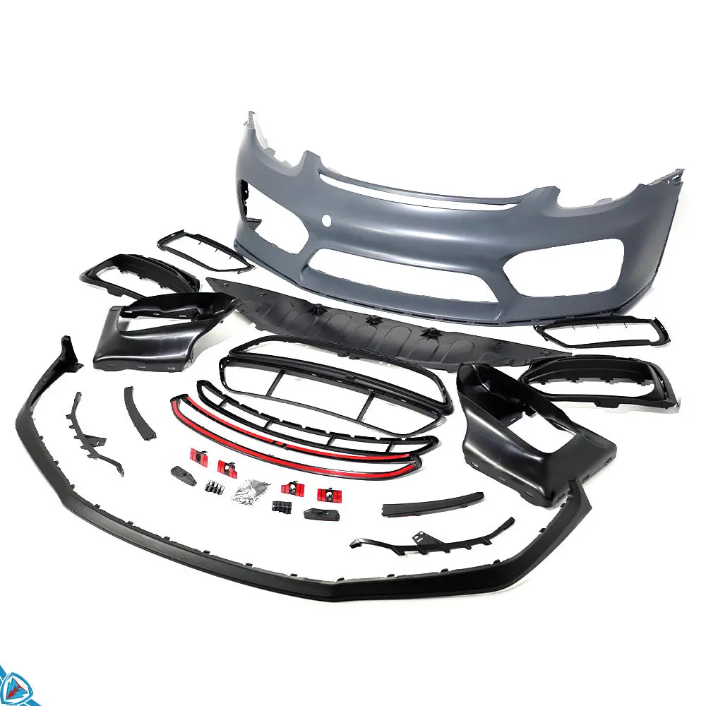 2013-2016 Porsche Boxster & Cayman (981) Gt4 Style Polypropylene Front Bumper Conversion Kit | E3tuning 1
