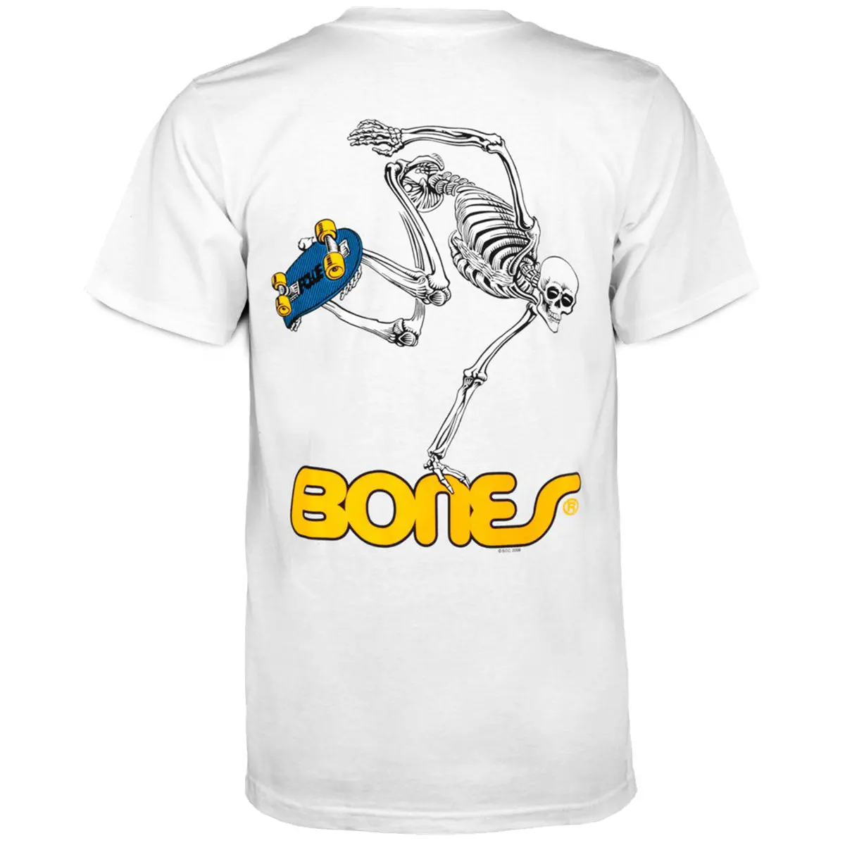 Powell-Peralta Skateboard Skeleton T-Shirt - White 1