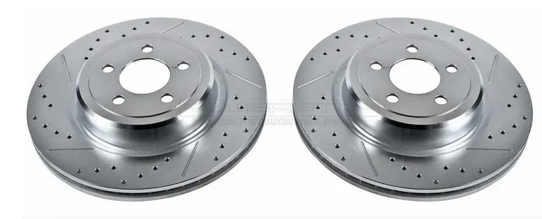 Powerstop Rear Brake Rotors, Drilled & Slotted 2005-2023 Challenger/Charger  (4-Piston) 1