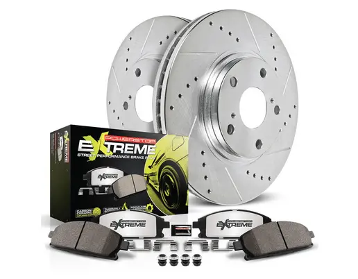Powerstop Z26 Front Brake Pad & Rotor Kit 2005-2023 Challenger/Charger (4-Piston) 1