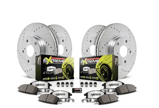 Powerstop Z26 Front & Rear Brake Pad & Rotor Kit 2005-2023 Challenger/Charger 5.7L 1