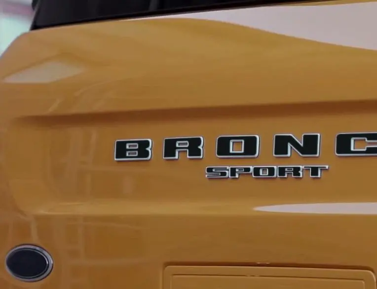 Premium Cast Vinyl Decal Letter Inlays For 2020-2026 Bronco Sport Tailgate 1