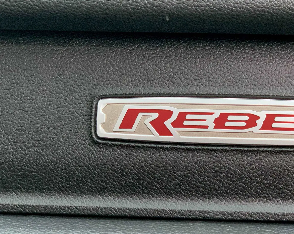 Premium Cast Vinyl Decal Letter Inserts For 2019-2026 Ram Rebel Dashboard 1