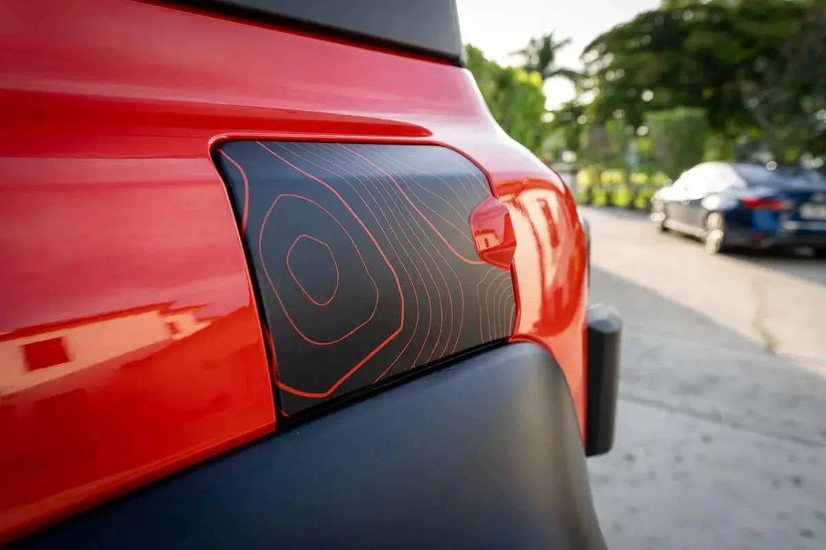 Printed Series Stealth Topo Fuel Door Overlay - 2021+ Bronco 1
