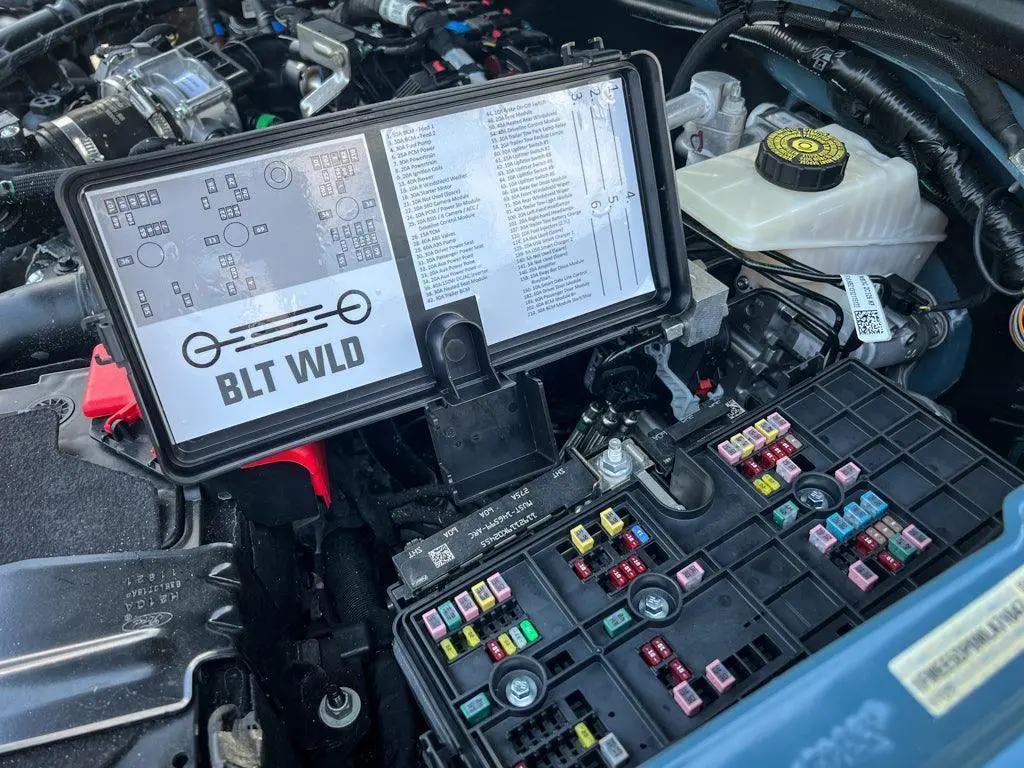 Printed Series Underhood Fuse Box Lid Labels - 2021+ Bronco 3